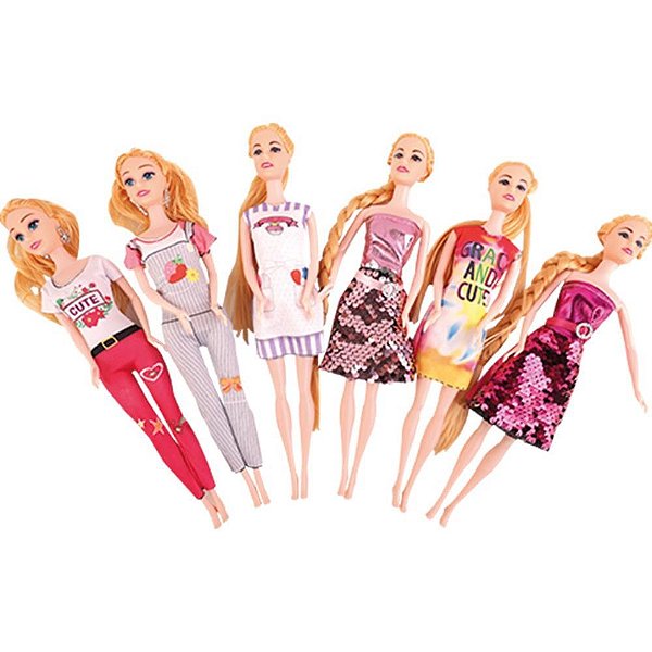 Boneca PRETTY Estilo Fashion com Acessórios Exclusivos