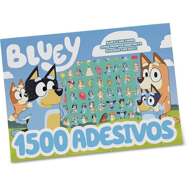 Livro com Adesivos Bluey 1500 Adesivos e Páginas para Colorir