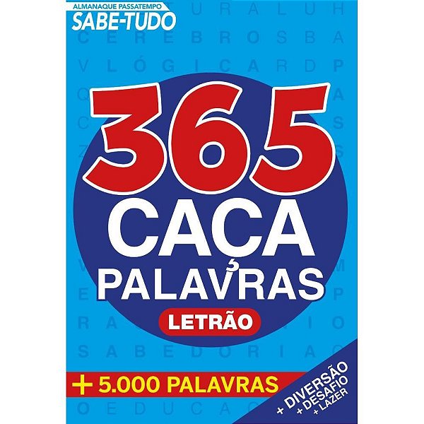 Livro de Atividades 365 Caça Palavras Passatempo com Exercícios Diários