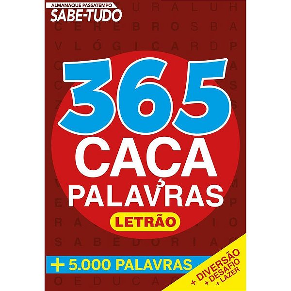 Livro de Atividades 365 Caça Palavras Passatempo