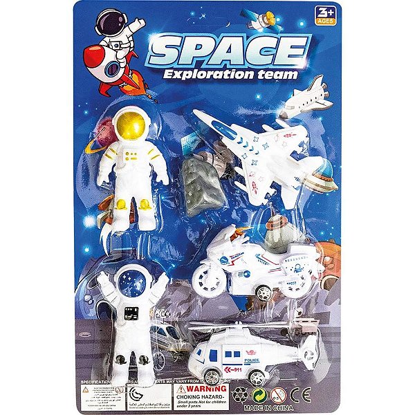 Brincando de Profissões KIT Espaço Veículos com 5 Peças