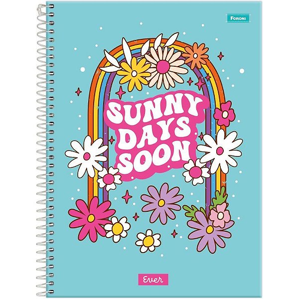 Caderno 01X1 Capa Dura EVER 80 Folhas Pacote com 4 Unidades