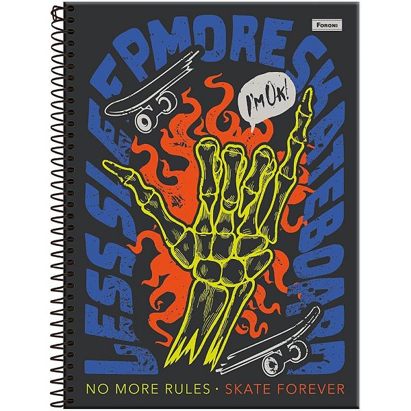 Caderno 10X1 Capa Dura DRIP 160 Folhas Pacote com 4 Unidades