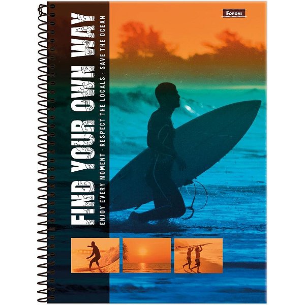 Caderno 15X1 Capa Dura Freewave 240 Folhas Pacote com 2 Unidades