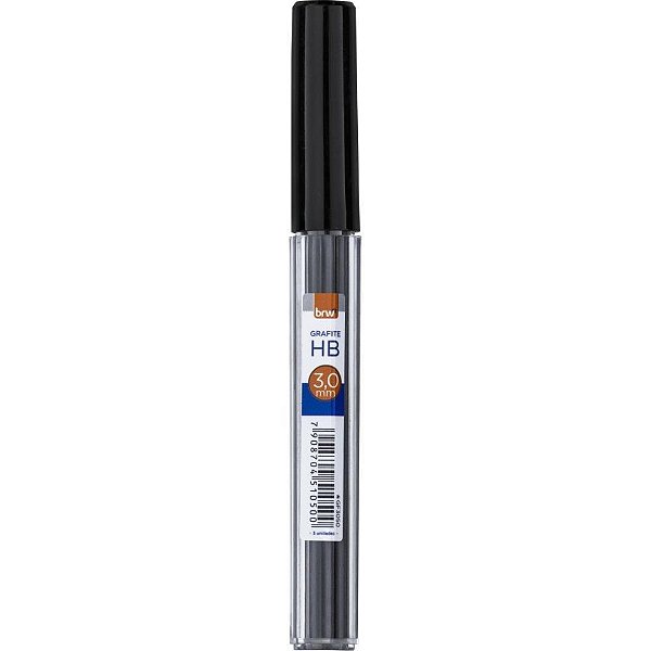 Grafite 3.0MM HB com 12 Tubos com 12 Minas Cada - Caixinha