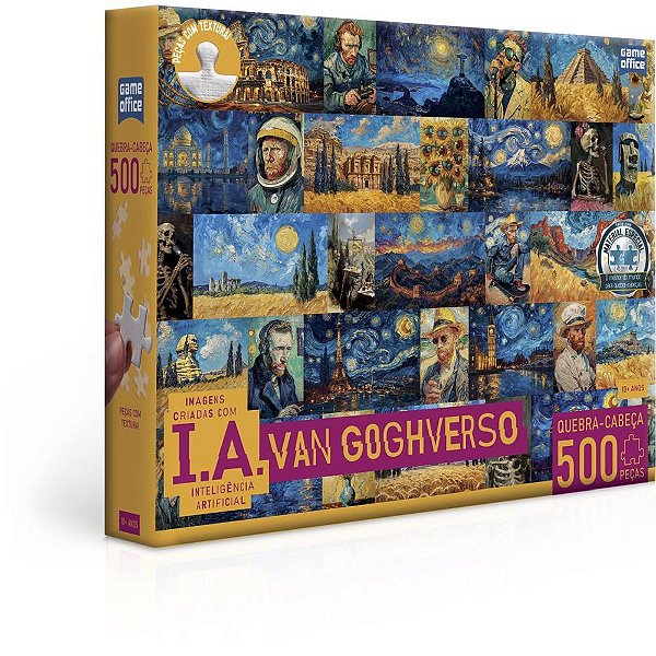 QUEBRA-CABEÇA Cartonado VAN Goghverso com 500 Peças