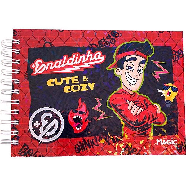 Livro de Colorir Enaldinho Cute Capa Dura com 96 Páginas