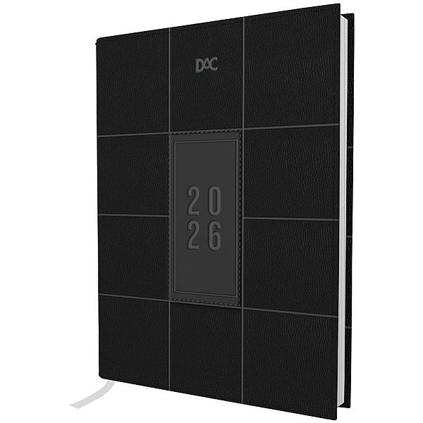 Agenda 2026 Preta Capa Dura 168 Folhas 134X190MM DAC