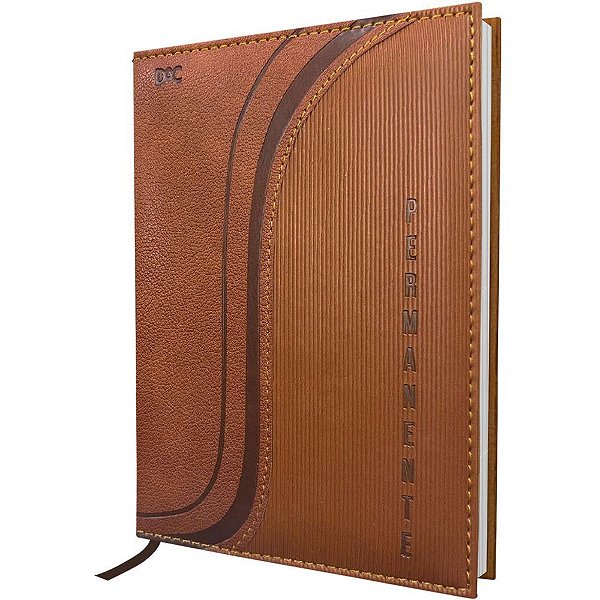 Agenda Permanente Marrom 168 Folhas 134X190MM