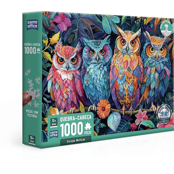 QUEBRA-CABEÇA Cartonado Corujas Místicas 1000 Peças