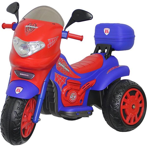 Moto Elétrica SPRINT Turbo Spider 12V com Capacete 35KG