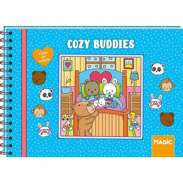 Livro de Colorir COZY Buddies 48 Páginas 36X25CM