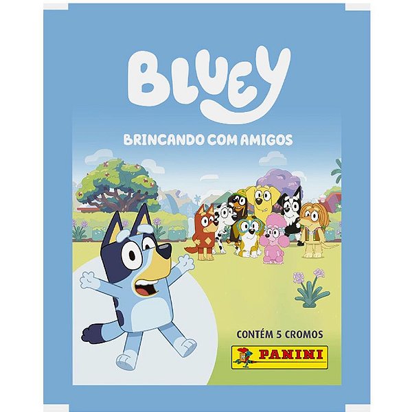 Figurinhas Bluey Envelope com 5 Cromos Pacote com 25 Envelopes