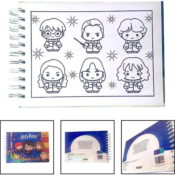 Livro de Colorir HARRY Potter COZY 96 Páginas Capa Dura