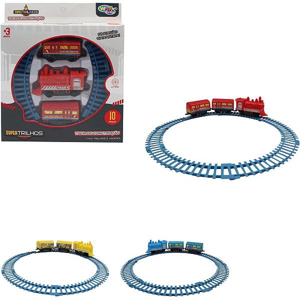 Locomotiva Ferrorama KIDS 30CM com 9 Peças Sortidas