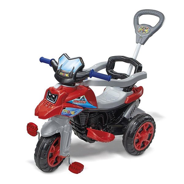 Veículo Infantil Moto Trail Vermelha 30KG com Som
