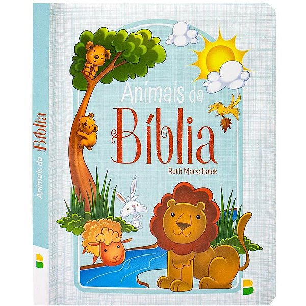 Livro Infantil Ilustrado Bíblia Animais 12,4X15,8CM 10 Páginas