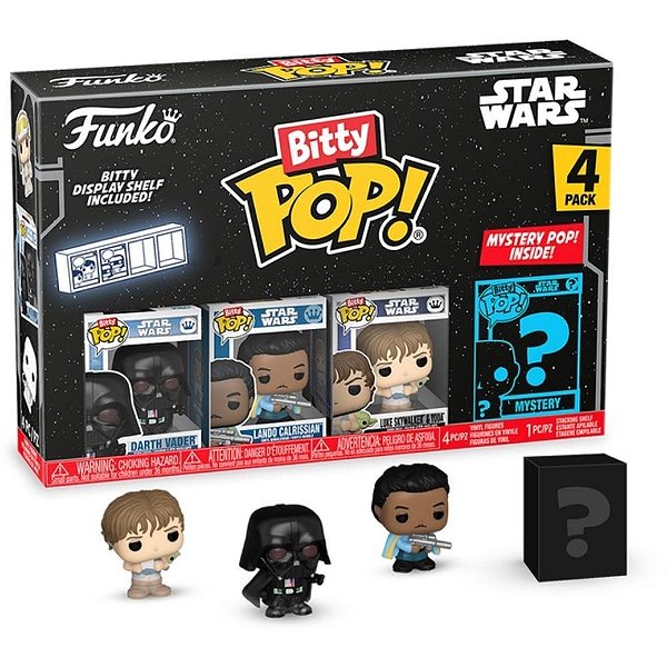 Boneco Funko BITTY POP STAR WARS DARTH Vader com Caixa Acrílica Empilhável