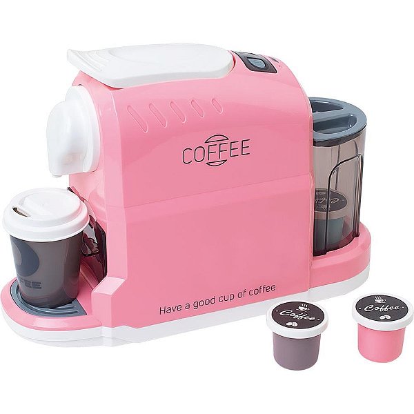 Brincando de Casinha Cafeteira Cápsulas com Som e LUZ