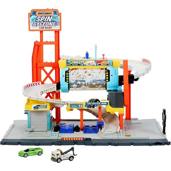 Matchbox Super Auto Center com Vários Níveis e Acessórios