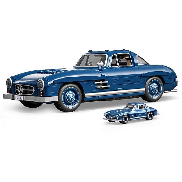Mega HOT Wheels MERCEDES-BENZ 300 SL 1:12 com 1600 Peças