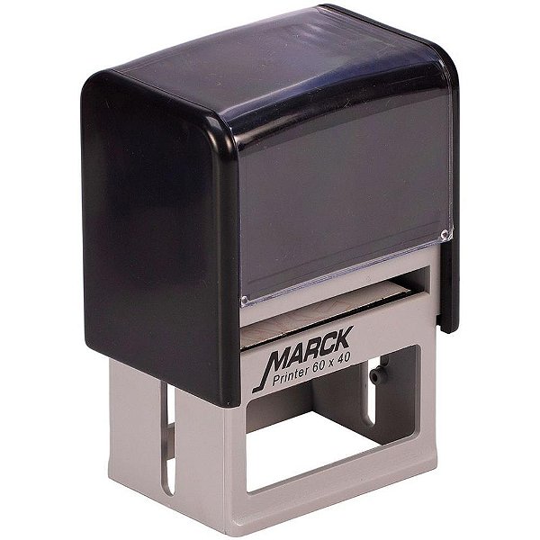 Carimbo Manual MARCK com Datador 60X40MM Preto