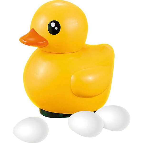 Brinquedo para Bebê Pato Bate e Volta Bota OVO com Som e LUZ
