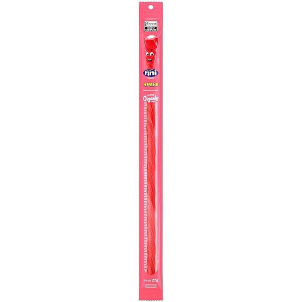 Doce Tubes Morango 27G Gigante (caixa com 24 Unidades)