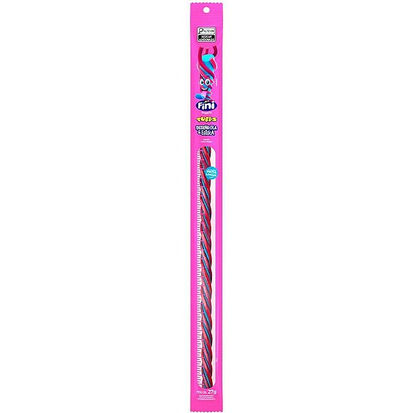 Doce Tubes Tutti Frutti 27G Gigante (caixa com 24 Unidades)