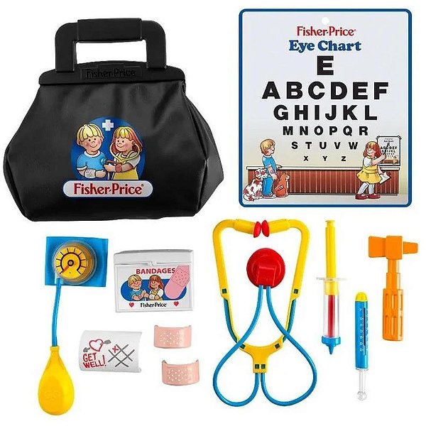 FISHER-PRICE Meu Primeiro KIT Médico com 11 Peças para Crianças