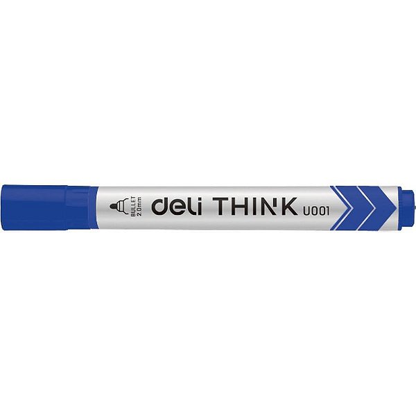 Pincel Quadro Branco Ponta Redonda 2,0MM Azul Caixa com 12