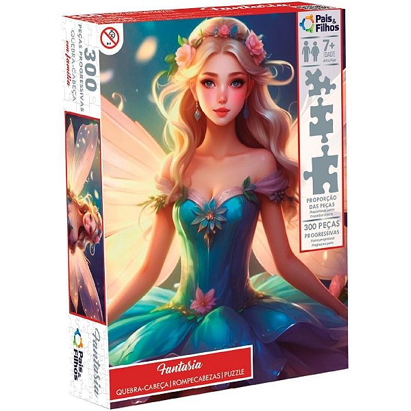 QUEBRA-CABEÇA Cartonado Fantasia 300 Peças