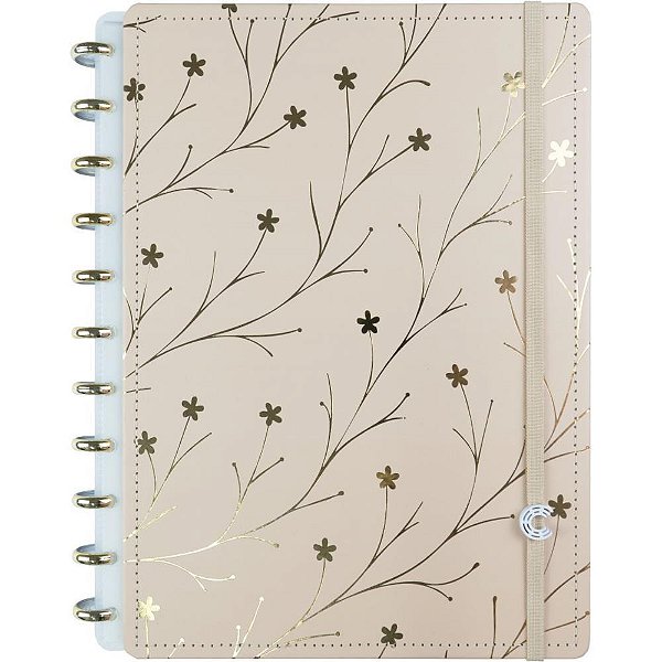 Caderno Inteligente Médio MISS Floral BY Giulia Benite 80 Folhas 190X255MM