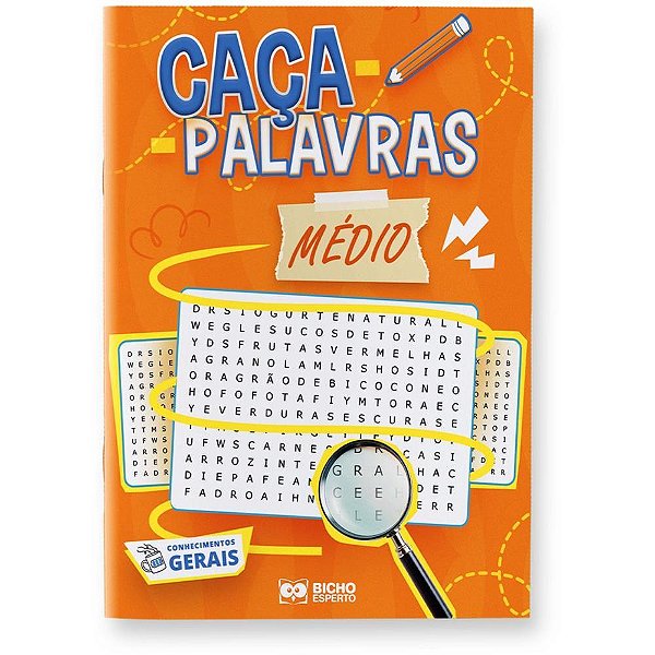 Livro de Atividades CAÇA-PALAVRAS Nível Médio Pacote com 10