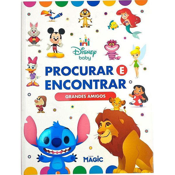 Livro de Atividades Procurar e Encontrar Disney – 34 Páginas Coloridas