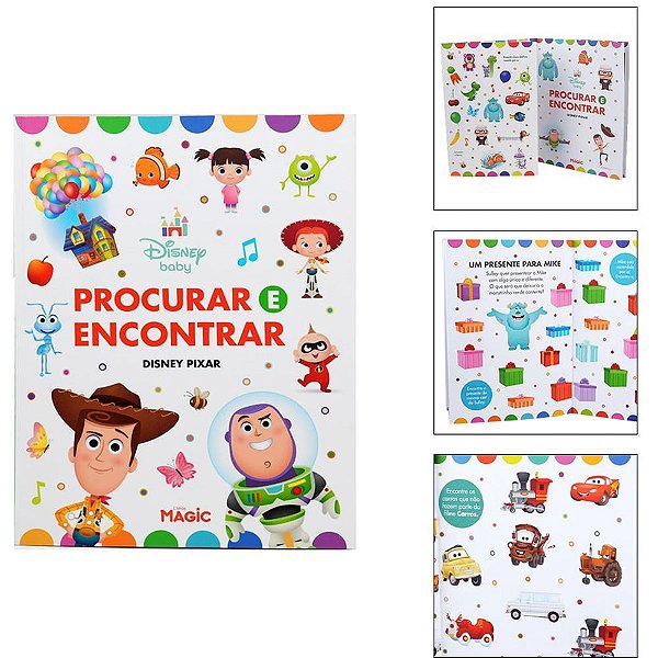 Livro de Atividades Procurar e Encontrar Pixar – 34 Páginas Coloridas