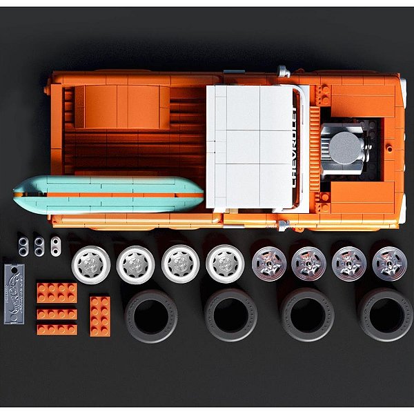 Mega HOT Wheels CHEVY Pickup ’62 Custom 1:16 – 858 Peças