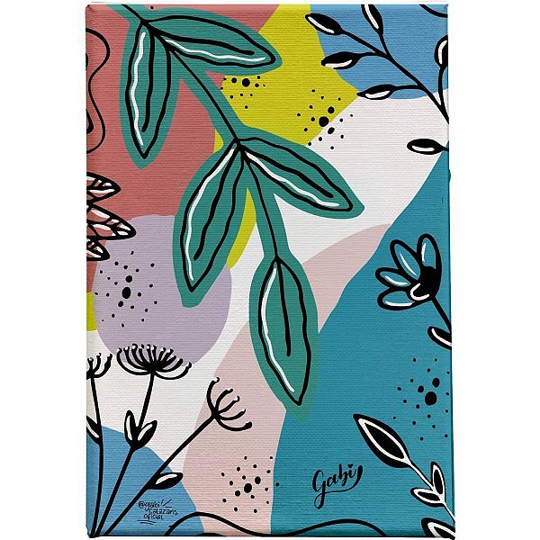 Quadro Canvas Sistema Tropical KIT com 2 Peças 30X40CM