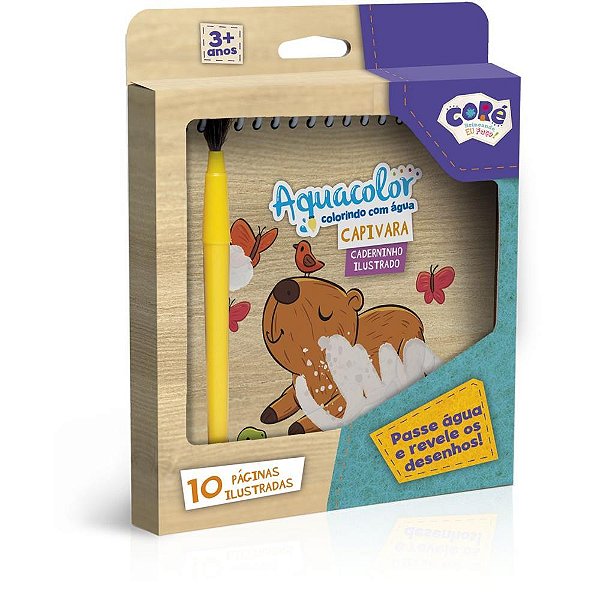 Livro Aquabook Aquacolor Capivara Pocket