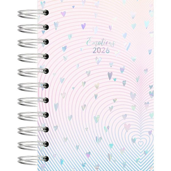 Agenda 2026 Emotions Espiral Capa Dura 100X150MM 160 Folhas