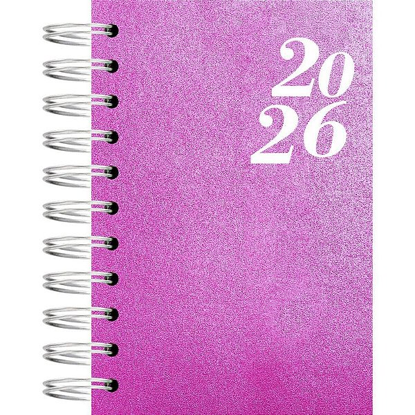 Agenda 2026 Single Feminina Espiral Capa Dura 100X150MM