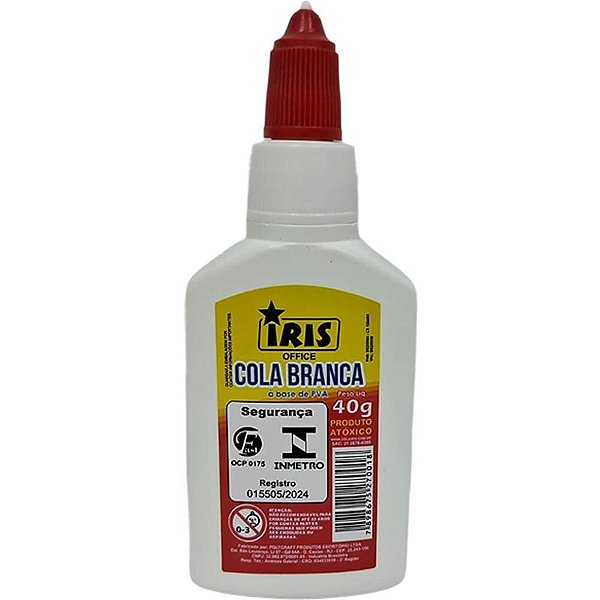 Cola Escolar íris Branca 40G Pacote C/6