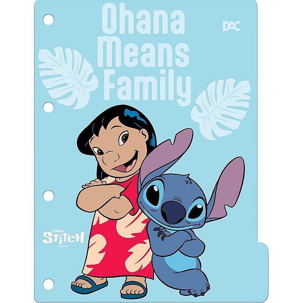 Divisoria Fichario Plastica STITCH UNIV 48F+DIV+ADESIVOS