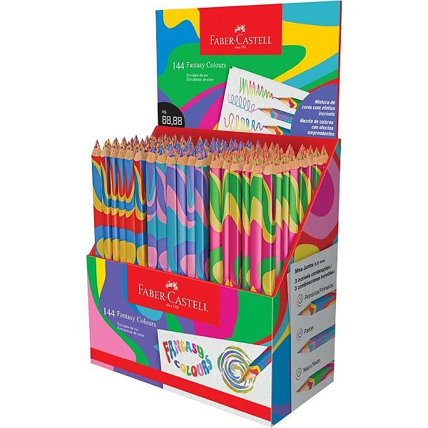 Lápis de COR Jumbo Fantasy Colours 3 Modelos Display C/144