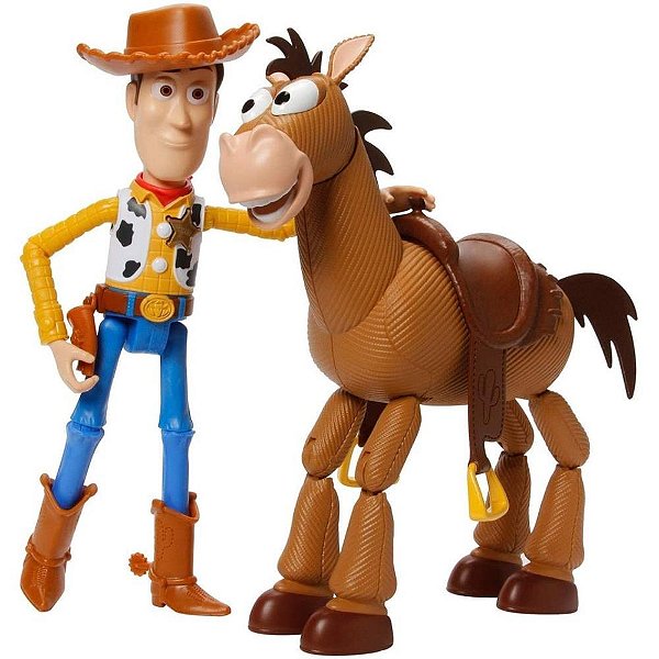 Boneco e Personagem Pixar TOY STORY 2-PACK Woody e Cavalo Bala NO ALVO