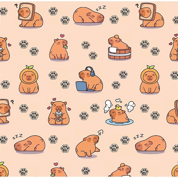 CON-TACT Decorado 45CM X 10M Capivara Rolo