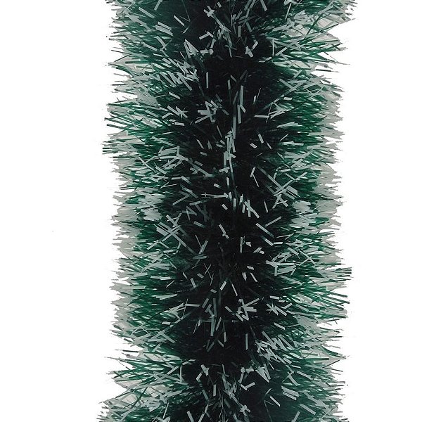 Artigo para Decoração de Natal Festão PET Verde 12CM X 5M com 7 Fitas