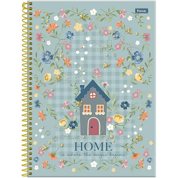 Caderno 10X1 Capa Dura MILLY 160 Folhas Pacote com 4 Unidades