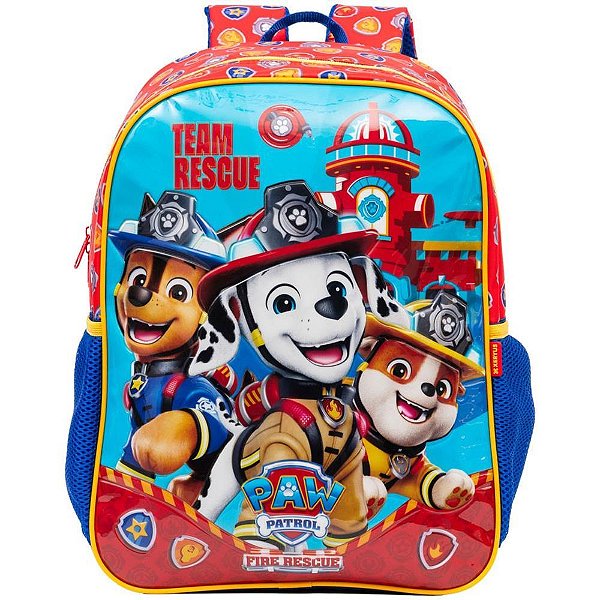 Mochila Infantil Patrulha Canina Fire Rescue GR