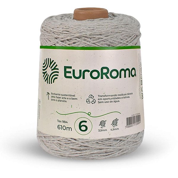 Barbante Colorido 600G 4/6 Fios 610M Caqui